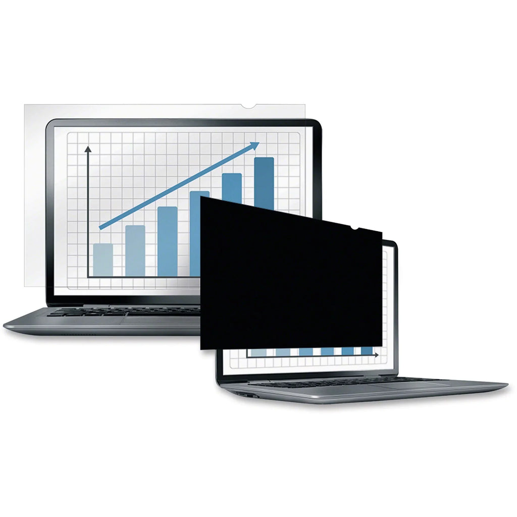 Fellowes PrivaSizecreen&trade; Blackout Privacy Filter - 13.3" Wide For 13.3" Widescreen LCD MacBook Air - 16:9 - Fingerprint Resistant, Sizecratch Resistant - Polyethylene - TAA Compliant