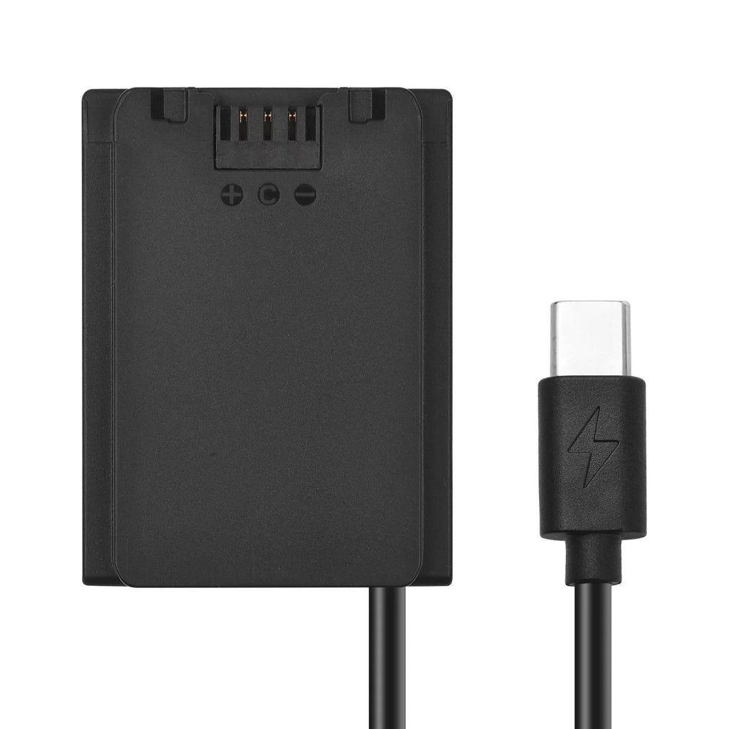 Andoer USizeB C Coupler Adapter, NP FZ100 Dummy Battery Replacement for Alpha A6600 A7C A7III A7SizeIII A7RIII A7RIV A9 A9II A9R A9Size Cameras