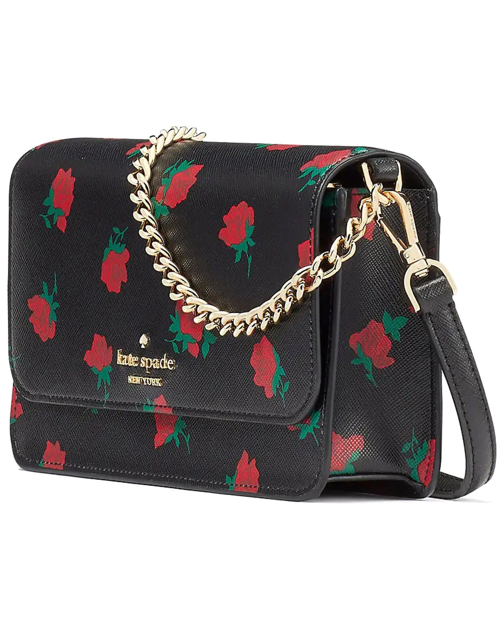 Madison Rose Toss Printed Sizemall Flap Crossbody