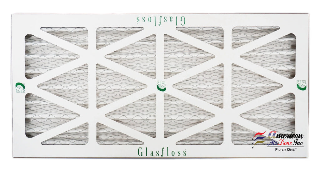 Glasfloss Air Filter 10x25x2 - 2" MERV 10 - (Pack of 12) - Pleated AC or HVAC Air Filter - Furnace Air Filter - Home or Office - Made In The USizeA.
