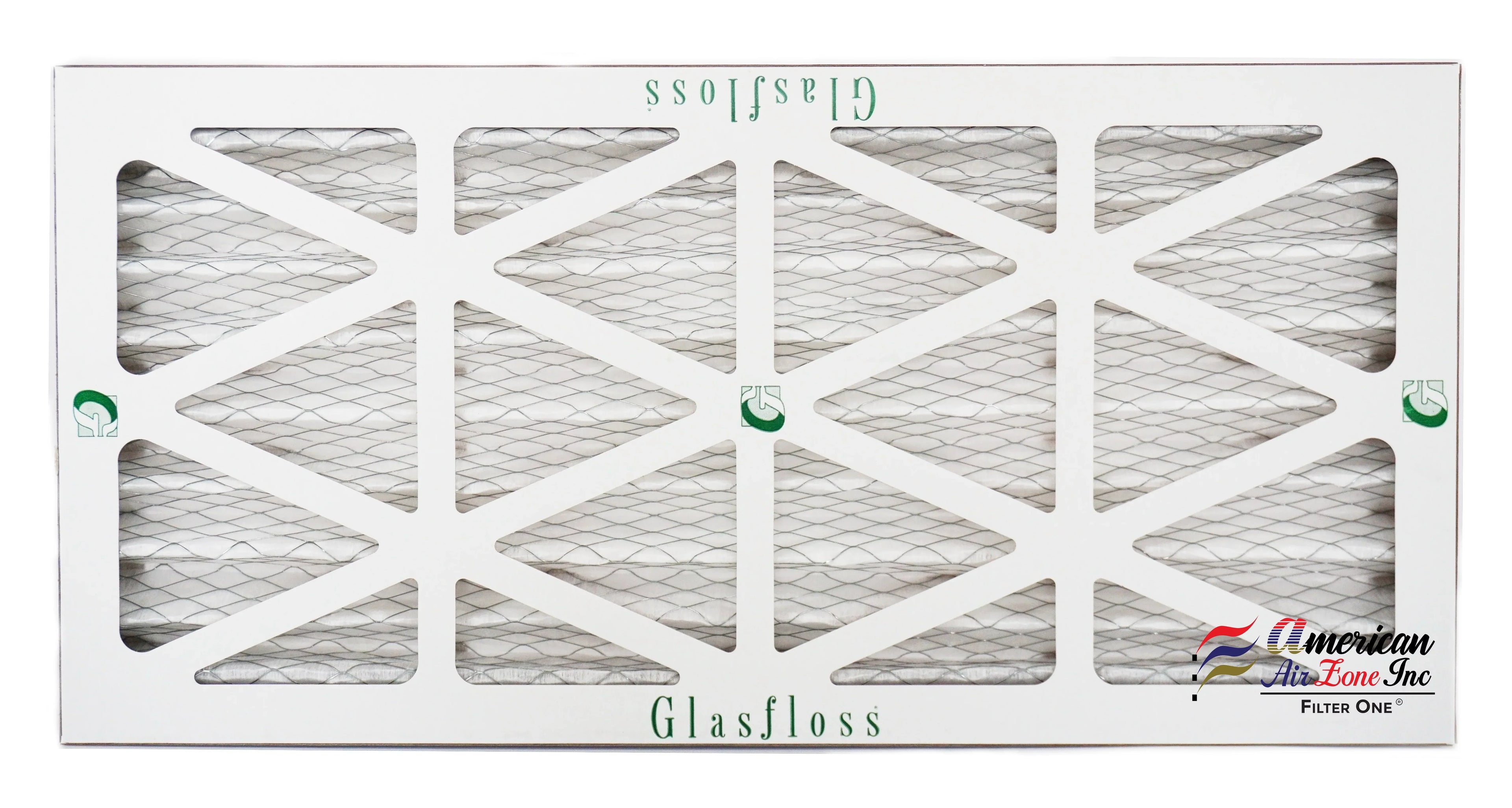 Glasfloss Air Filter 10x25x2 - 2" MERV 10 - (Pack of 12) - Pleated AC or HVAC Air Filter - Furnace Air Filter - Home or Office - Made In The USizeA.