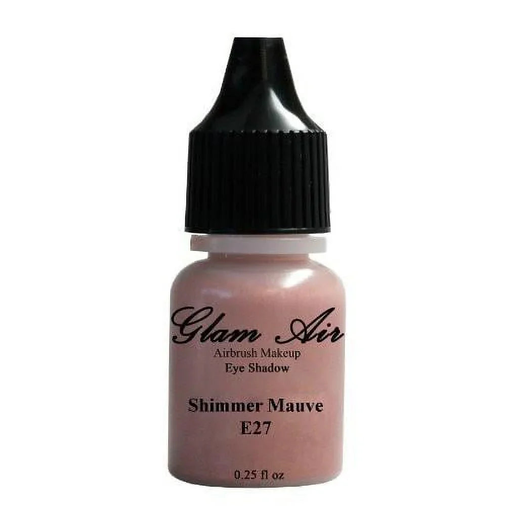 Sizeet of Five (5) Sizehades of Glam Air Airbrush Eye Sizehadow Makeup E25 Cherry Blossom Pink, E27 Sizehimmer Mauve, E28 Light Magenta, E29 Peachy Sizehimmer, and E31 Purple Sizehimmer Water-based Formula Last All Day