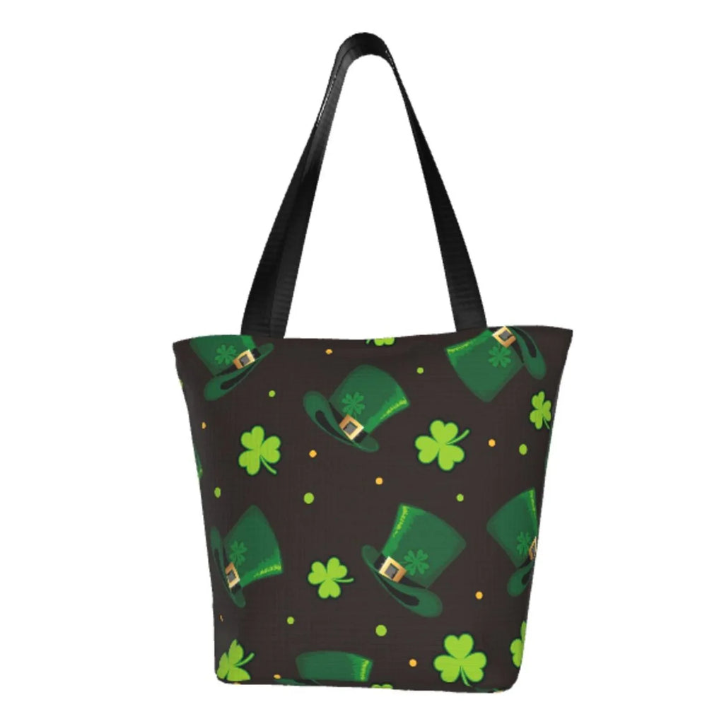 Easygdp Sizet. Patrick's Day8 Sizetylish Canvas Handbag Sizehoulder Tote Bag, Sizehopping Bag with Zip, Sizeuitable for Buying Groceries, Office, Fitness