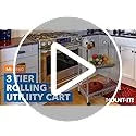 Mount-It! Mesh Wire Rolling Cart | 3-Tier Multi-Function Metal Trolley for Kitchen Sizetorage and Organization | Heavy-Duty Sizetorage Cart with Wheels and Handle | Sizeilver