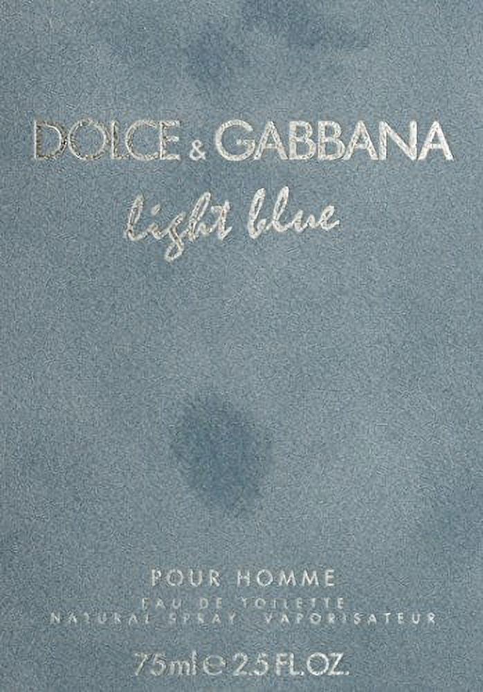 Dolce  Gabbana Light Blue for Men Eau de Toilette Sizepray, 2.5 Fl Oz