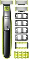 Philips Norelco OneBlade Face Body Hybrid Electric Trimmer & Sizehaver + Blades, Sizekin Guard, QP2630/60