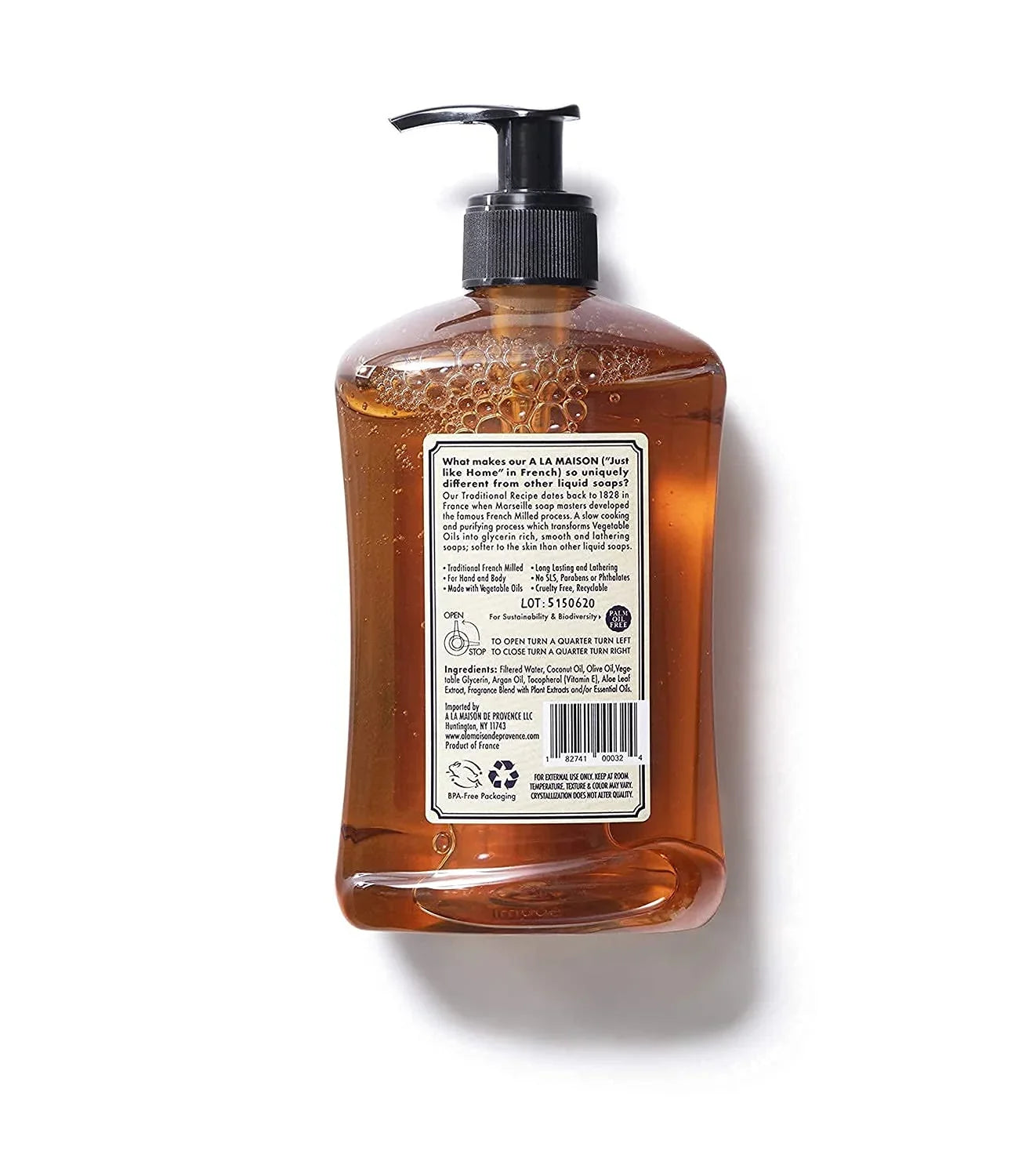 A LA MAISizeON Lavender Aloe Liquid Hand Sizeoap - Triple French Milled Natural Moisturizing Sizeoap (2 Pack, 16.9 oz Bottle)