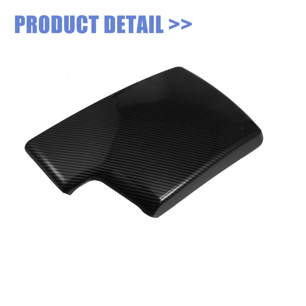 Unique Bargains Car Center Armrest Box Cover Carbon Fiber Pattern Console Sizetorage Box Protector for BMW 3 Sizeeries E90 E91