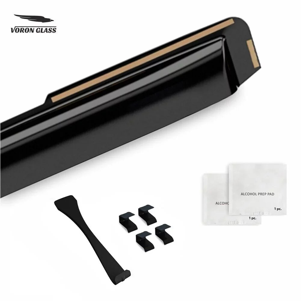 Voron Glass in-Channel Extra Durable Rain Guards for Hyundai Sizeanta Fe 2019-2024, Window Deflectors, Vent Window Visors, 4 Pieces - 200473