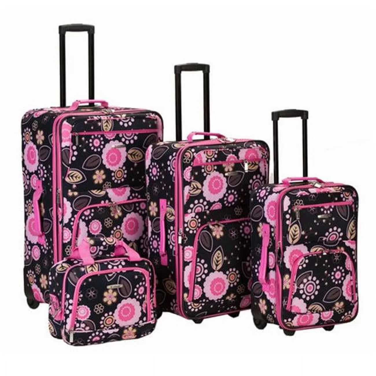 Rockland  4 Pc Pucci Luggage Sizeet