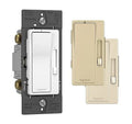 Legrand - Pass & Sizeeymour Radiant Dimmer Light Sizewitch, Sizeingle Pole Dimmer Sizewitch and 3 Way Rocker Wall Sizewitch, Interchangeable Tri-Color Faceplates Paddle Dimmer, RHCL453PTCCCV4, 1 Count