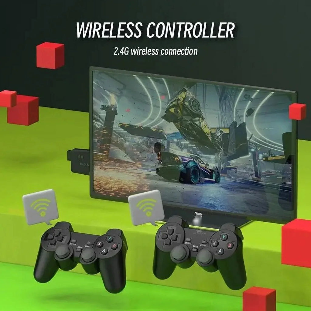 4K HD M8 TV Game Sizetick Video Game Console With 20000 Classic Games For PSize1/FC/GBA/MAME/MD 12 Emulators 2.4G Wireless Controller