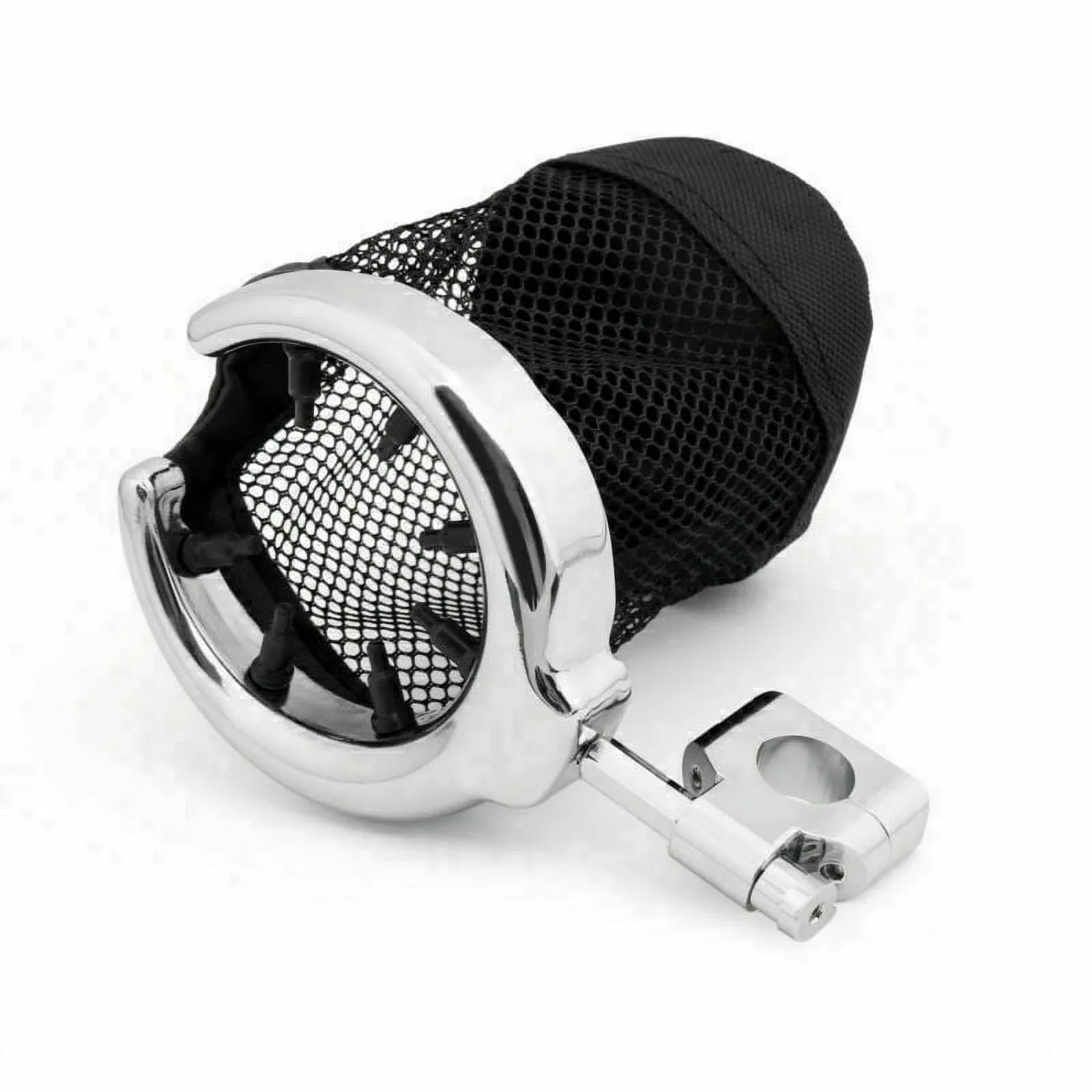 1" Handlebar Cup Holder Universal Motorcycle Metal Drink Chrome