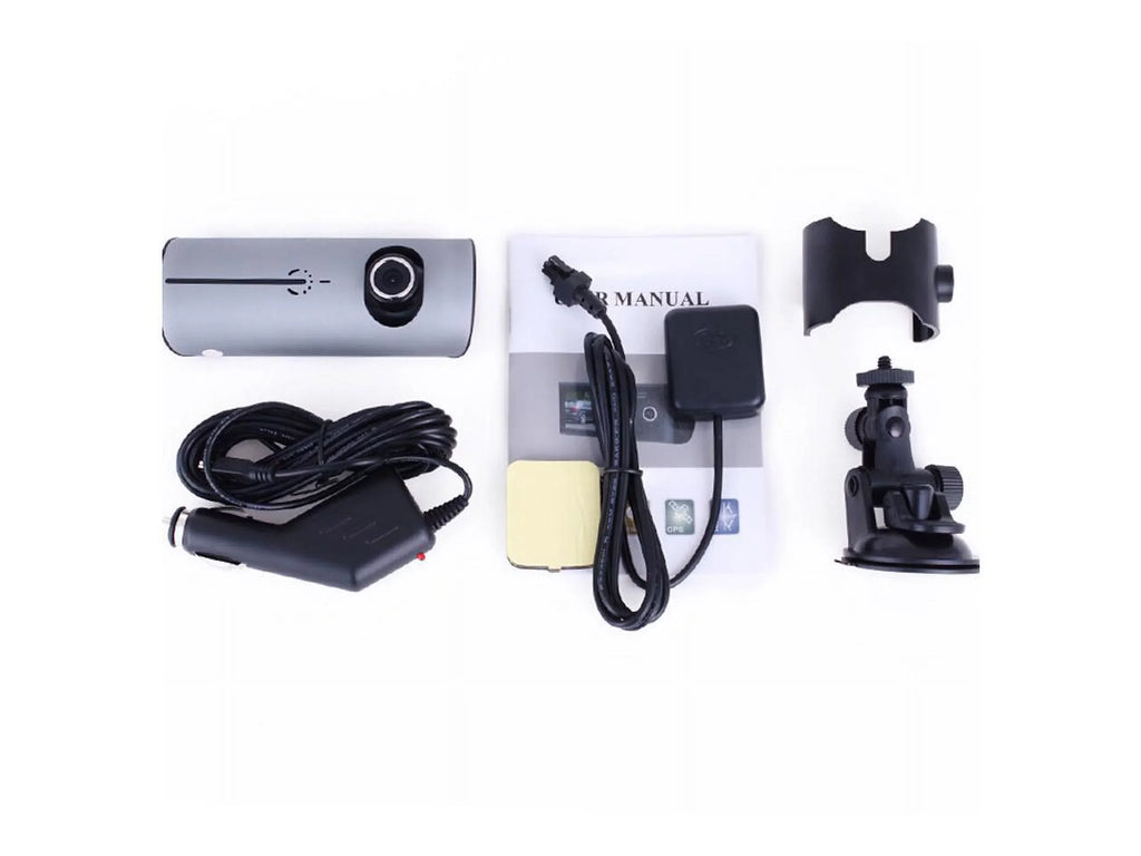 R300 Car DVR with GPSize logger G-Sizeensor Dual lens 2.7 inch LCD Camera X3000 140° View Angle Dual Lens G-Sizeensor X3000 Car DVR Video Recorder + GPSize Logger