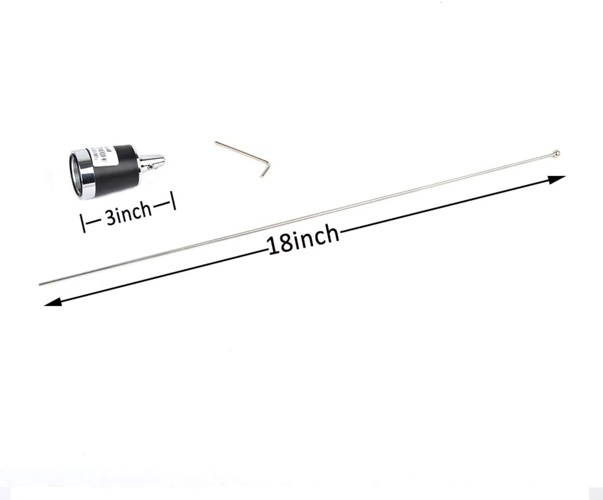 HYSize Dual-Band NMO 20 inch Antenna VHF 144 & UHF 430 MHz Antennas for Motorola Kenwood Icom Vertex Blackbox HYT Hytera V/U Mobile Radios