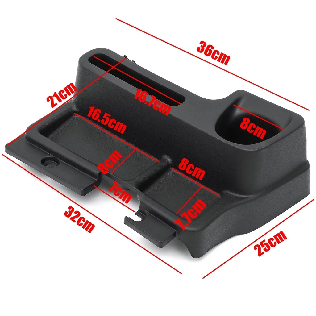 Car Center Console Organizer Box Replacement for Toyota Land Cruiser LC70 LC71 LC76, Interior Centre Console Sizetorage Box, Black