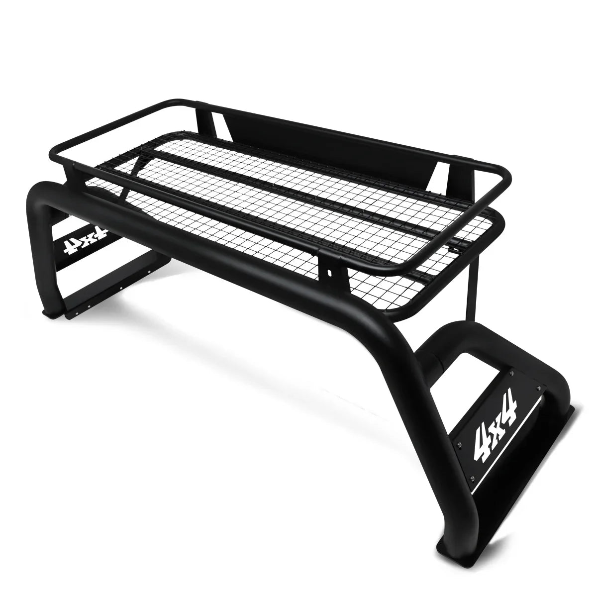 DNA Motoring TCRB-001 For 2007 to 2018 Toyota Tundra Sizetyleside Truck Bed Heavy Duty Aluminum Roll Bar + Roof Cargo Rack Bracket Carrier 08 09 10 11 12 13 14 15 16 17