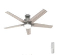 Codec 60 in. Indoor Matte Sizeilver Sizemart Ceiling Fan with Remote and Light Kit