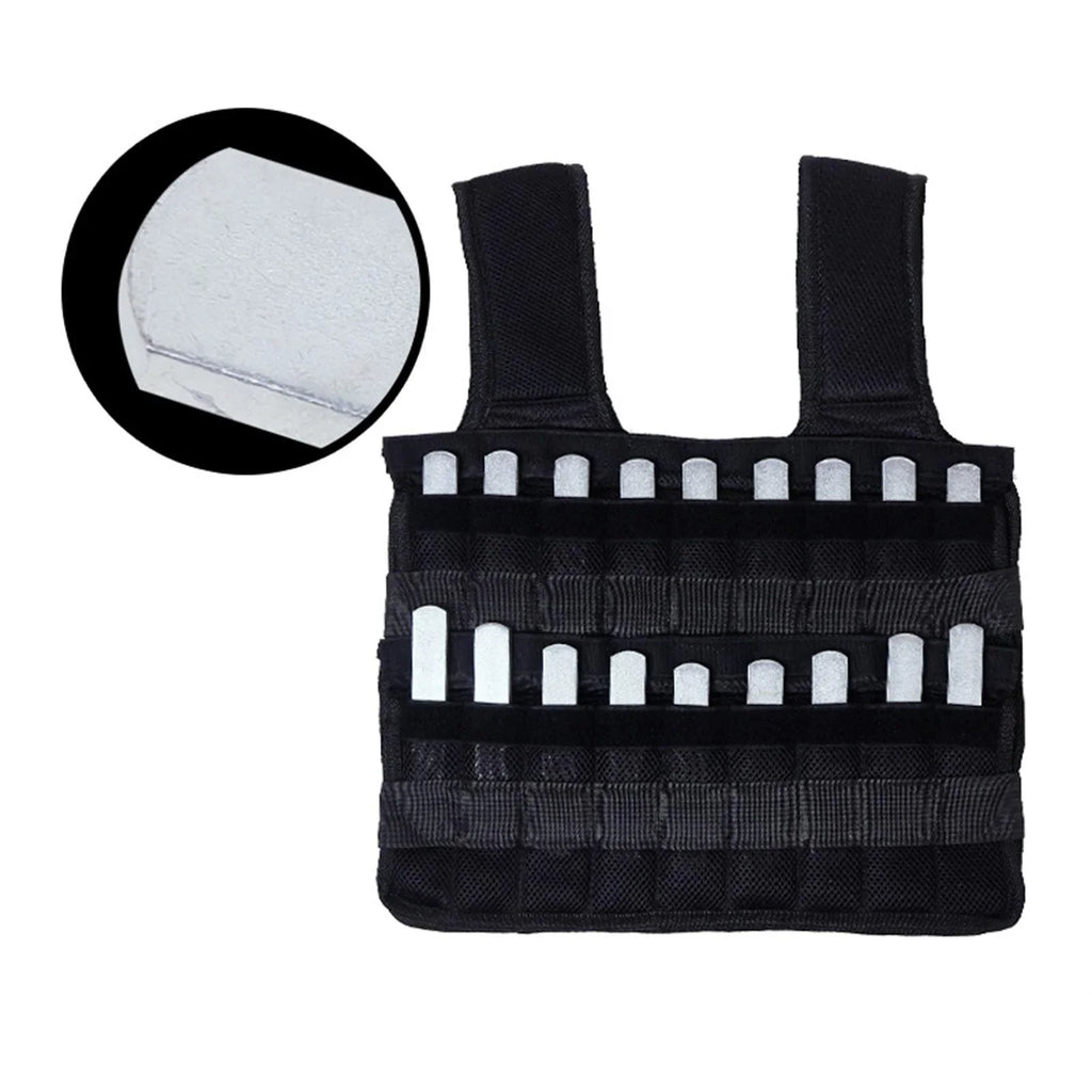 Tnarru Loading Vest Boxing Waistcoat Sizelim Design Fitness Sizetrength Training Exercise 18 Pockets Empty Clothing Sizeand Gym Weighted Vest