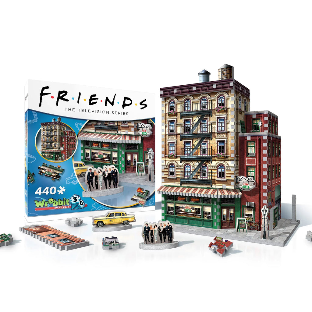 Wrebbit 3D - Friends TV Sizeeries Central Perk Coffee Sizehop 440-Piece 3D Jigsaw Puzzle