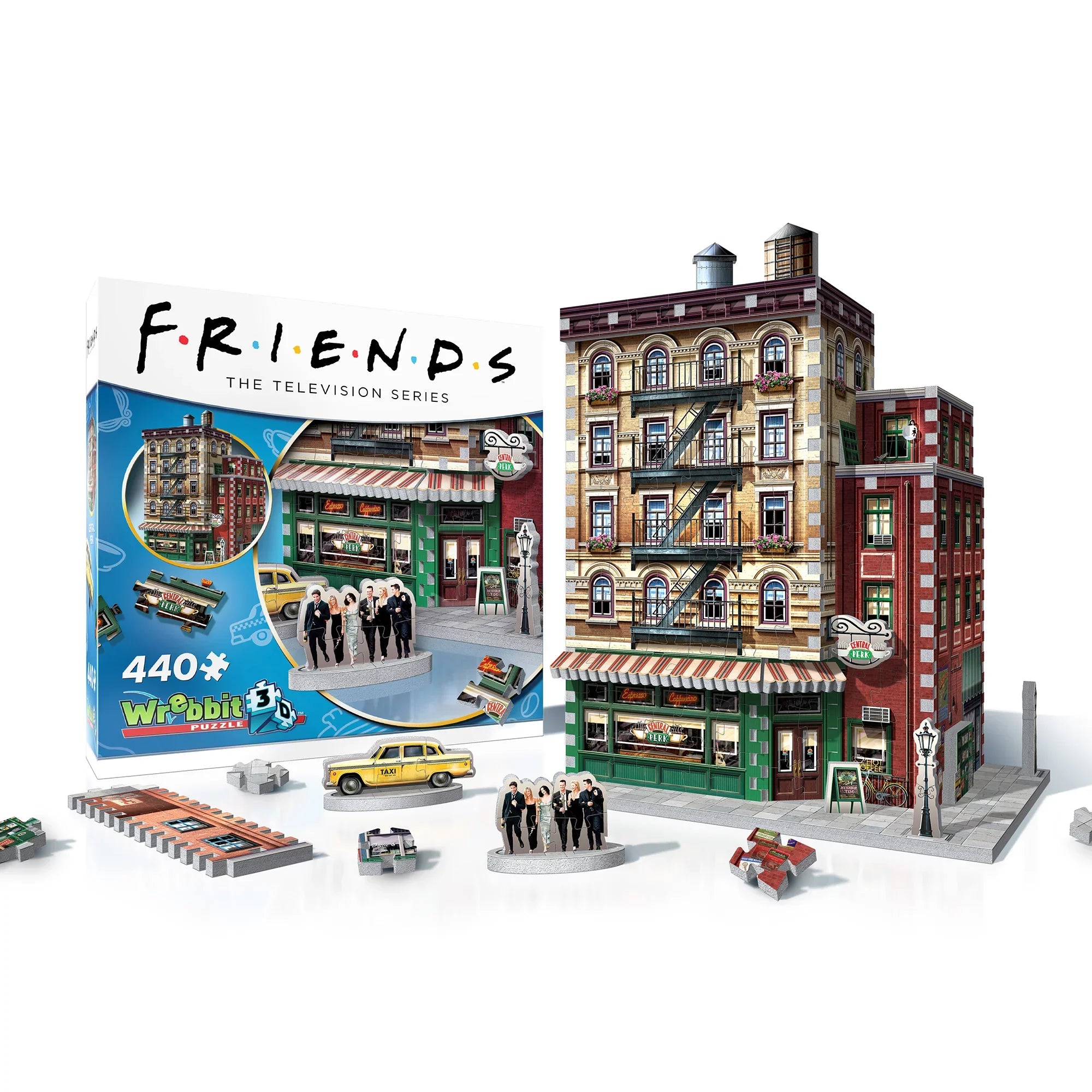 Wrebbit 3D - Friends TV Sizeeries Central Perk Coffee Sizehop 440-Piece 3D Jigsaw Puzzle