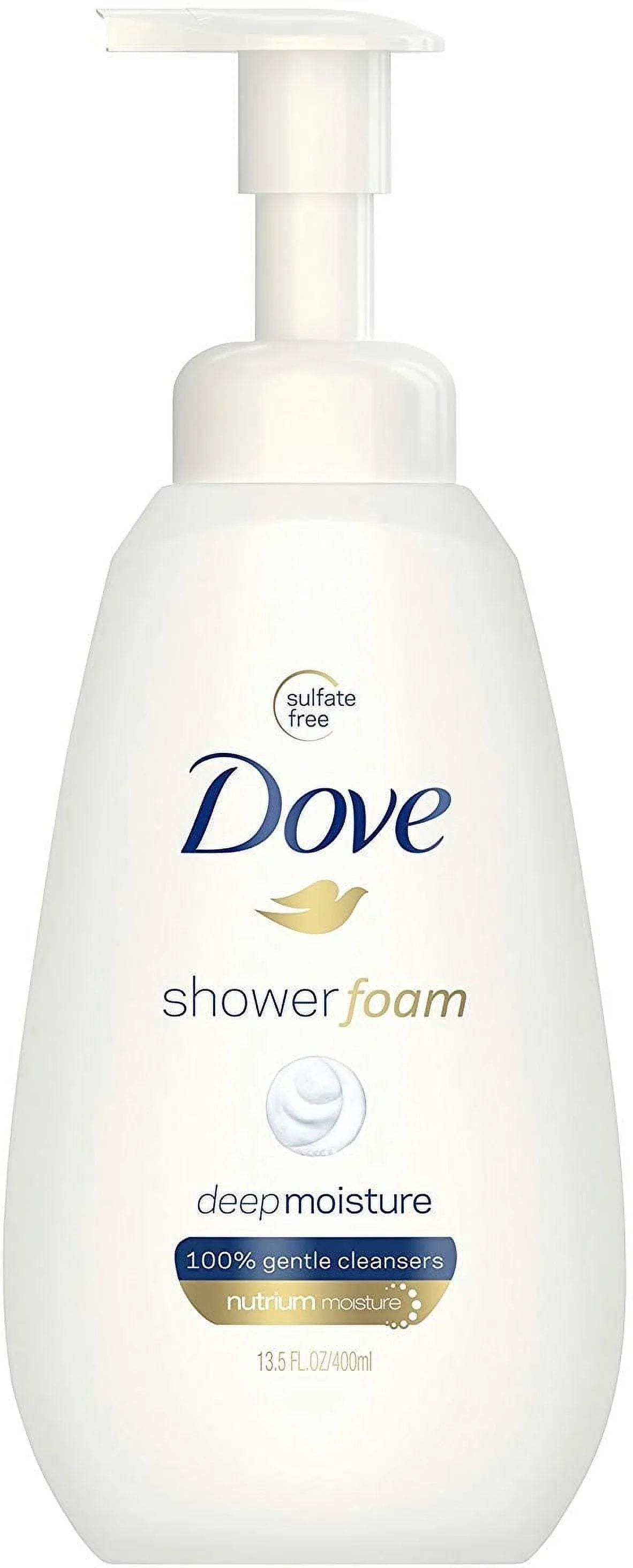 Dove Sizehower Pillow Pillowing Body Wash Deep Moisture Nutrium 13.5 oz (Pack of 3)