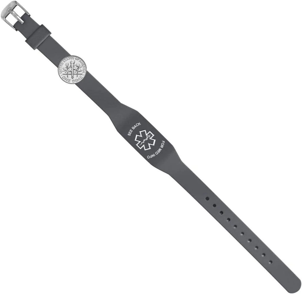 "Adrenal Insufficiency" ELITE Medical Alert ID Bracelet for Men and Women