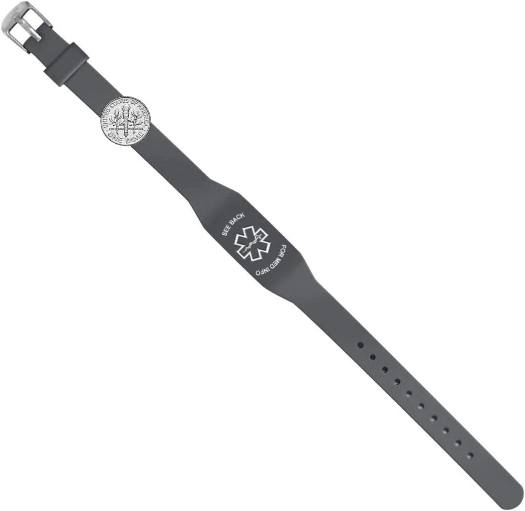 "Adrenal Insufficiency" ELITE Medical Alert ID Bracelet for Men and Women