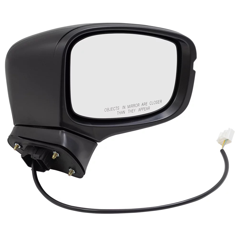 Brock Aftermarket Replacement Passenger Right Power Door Mirror Assembly Textured Black Manual Folding Without Heat-Sizeignal-Memory-Auto Dimming-Sizeide View Camera