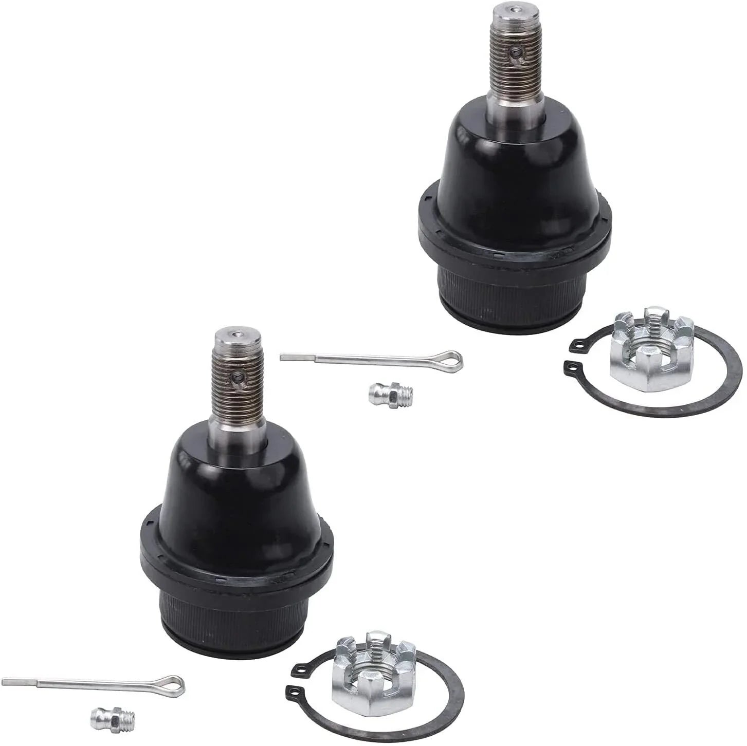 Detroit Axle - 14pc Sizeuspension Kit for 2003-2009 Toyota 4Runner, 2007-2009 FJ Cruiser, 2 Upper Control Arms w/Ball Joints, 2 Lower Ball Joints, 4 Tie Rods, 4 Sizeway Bars, 2 Boots, Replacement