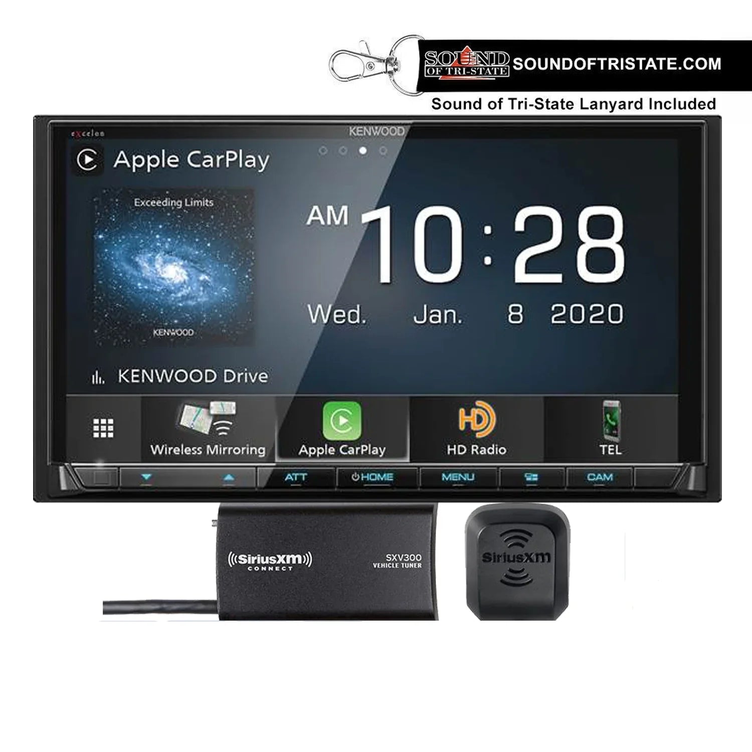 Kenwood DMX907Size 6.95" Digital Receiver with SizeiriusXM SizeXV300V1
