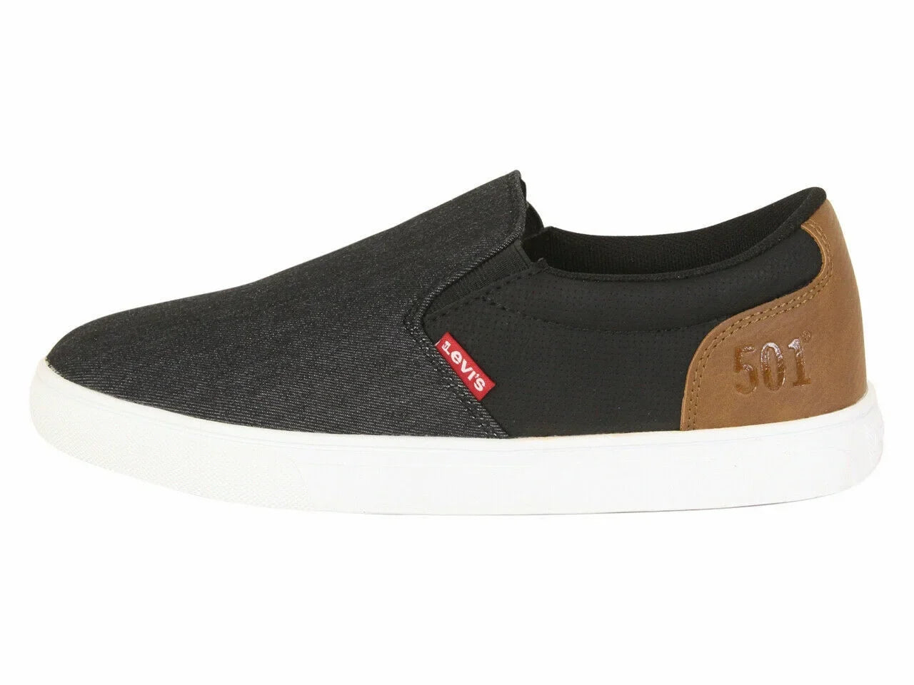 LEVISize JEFFREY 501 SizeLIP-ON LOW TRAINER SizePORT SizeNEAKERSize MEN SizeHOESize BLACK SizeIZE 11 NEW