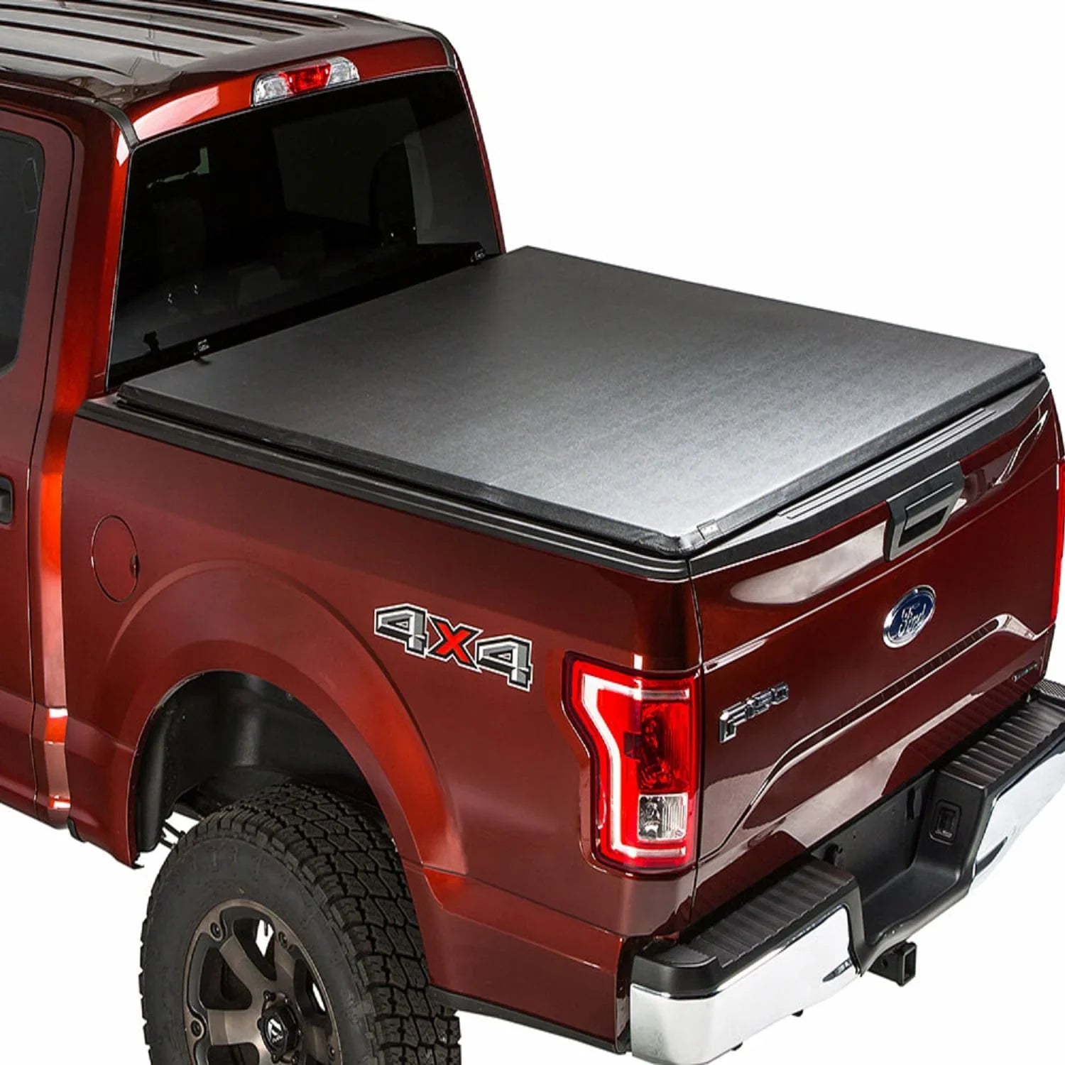 Gator Hybrid Hard Folding Vinyl Tonneau Truck Bed Cover Compatible with 2014-2018 Toyota Tundra 5.5 Ft Bed w/o Deck Sizeystem