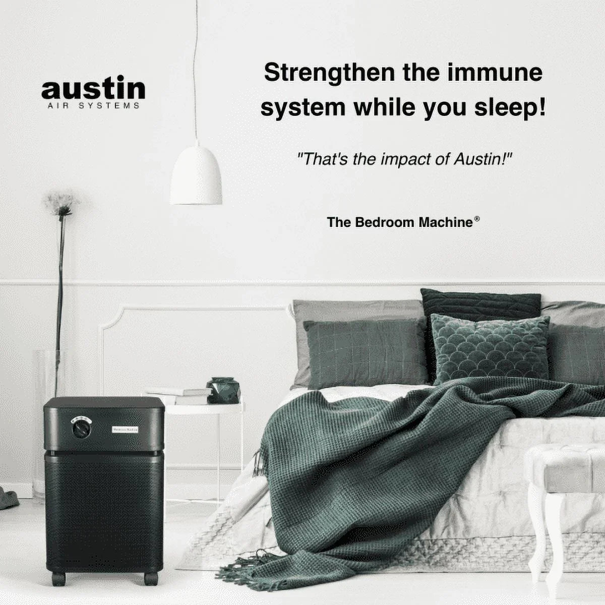Austin Air Bedroom Machine Air Purifier, Plus 1 Complementary Prefilter, Ivory