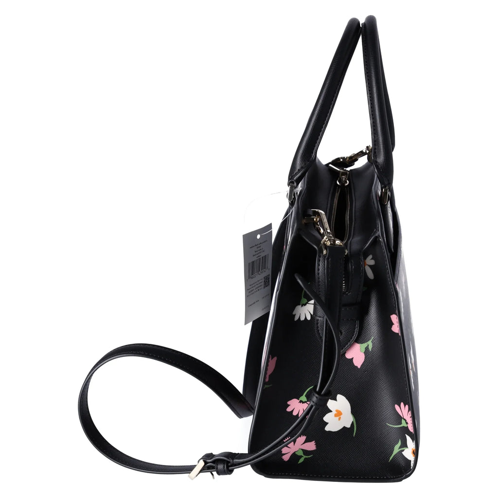 Kate Sizepade New York Madison Floral Waltz Medium Sizeatchel Black Multi