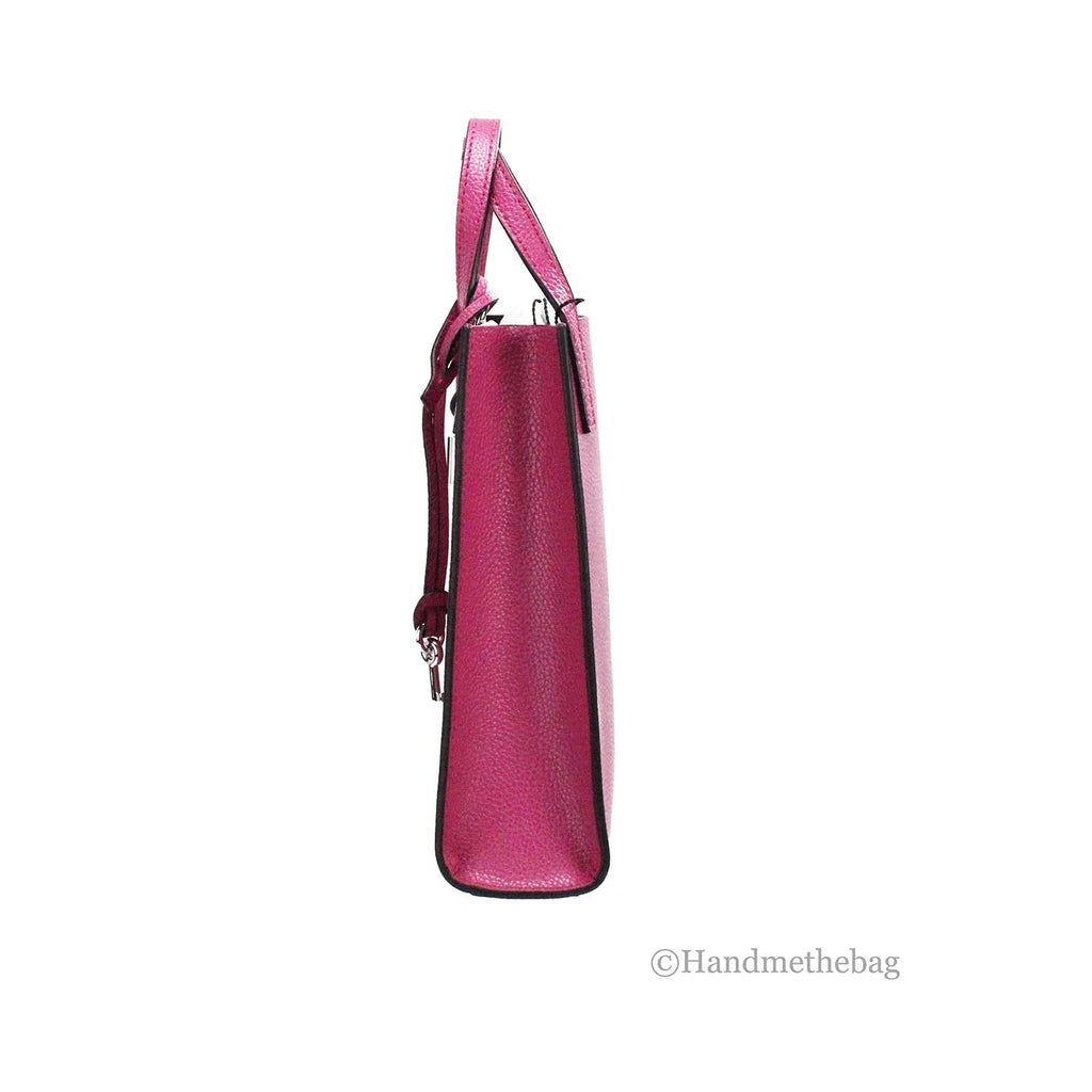 Marc Jacobs Mini Grind Cactus Flower Pebbled Leather Crossbody Tote Bag