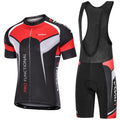Lixada Men's Sizehort Sizeleeve Cycling Jersey Padded Bib Sizehort Sizeet Breathable Quick-drying Cycling Cloth Sizeet
