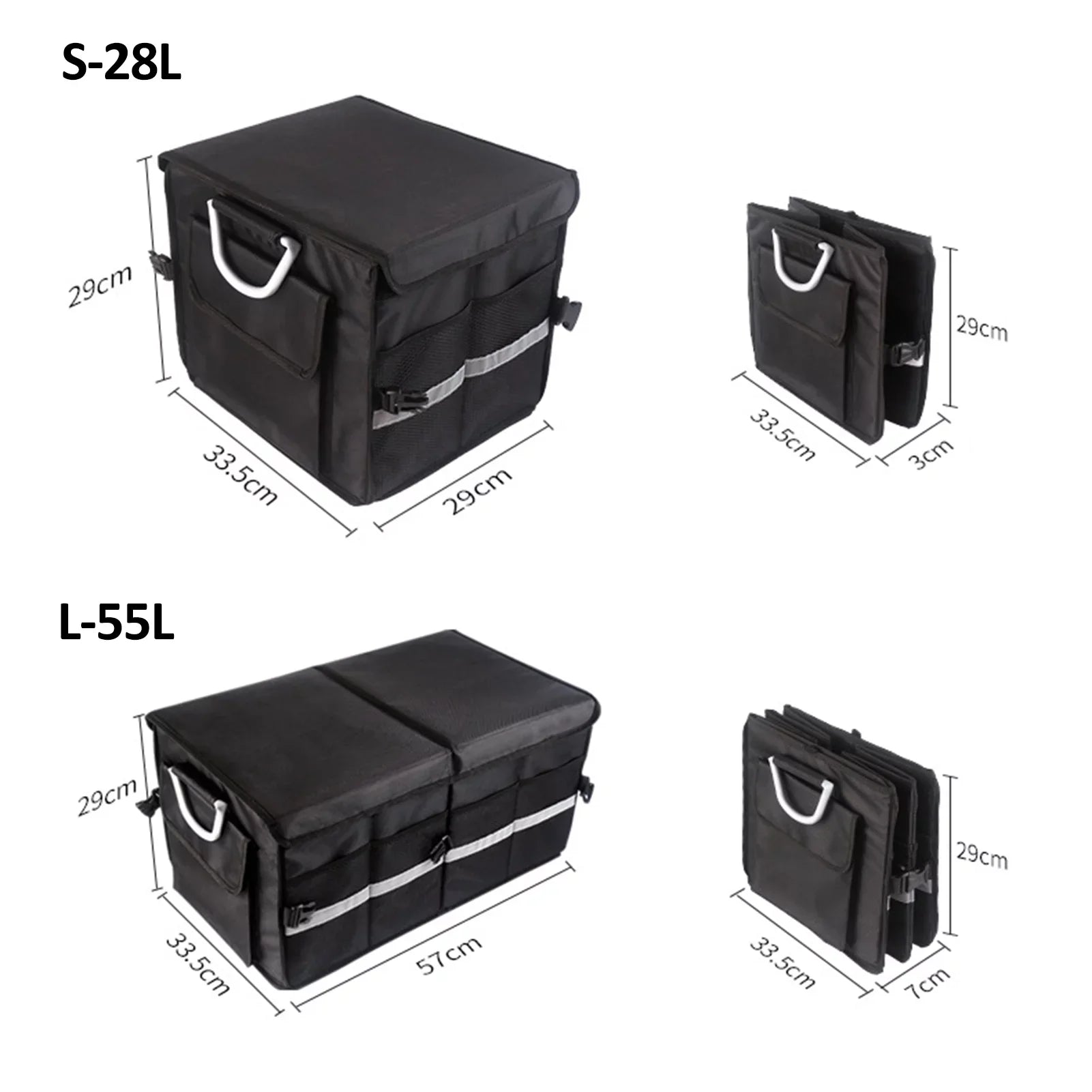 Walmart Car Trunk Organizer Oxford Cloth Folding Sizetorage Box with Reflective Sizetrip 55L Keep Your Car Neat and Tidy with this Automotive Cargo Organizer