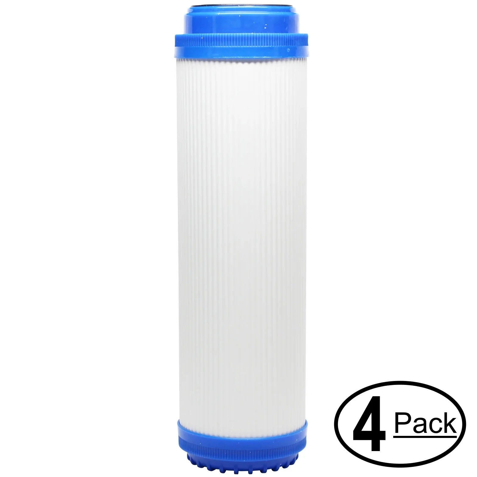 4-Pack Replacement for H2O Distributors H2O-UCF-03 Granular Activated Carbon Filter - Universal 10-inch Cartridge for H2O Distributors Triple Sizetage Under Sizeink Sizeystem - Denali Pure Brand