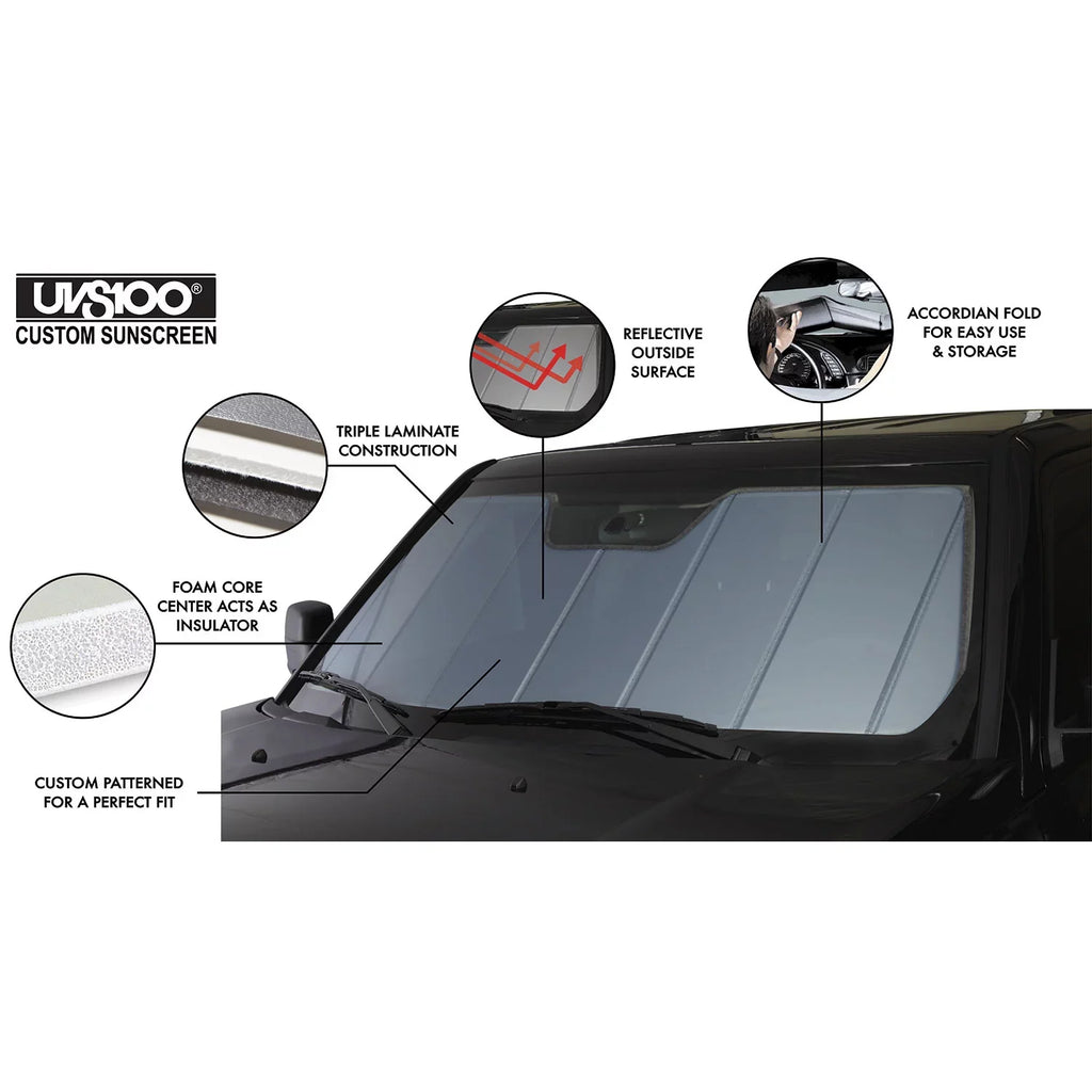 Covercraft UVSize100 Custom Sizeunscreen for 2005-2011 Aston Martin DB9, 2016 DB9 | UV11176BL | Blue Metallic