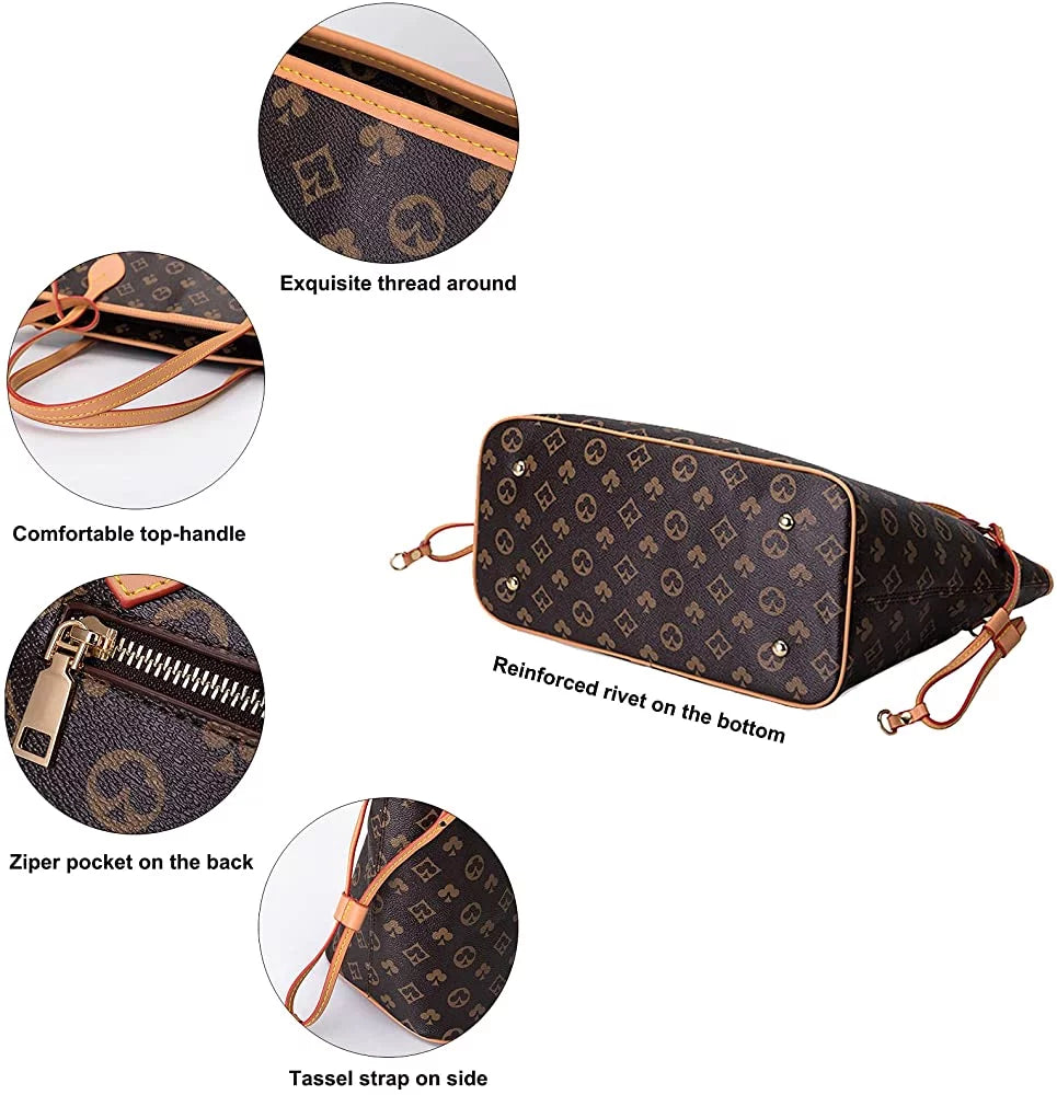 BUTIED Checkered Sizehoulder Tote Bag For Women