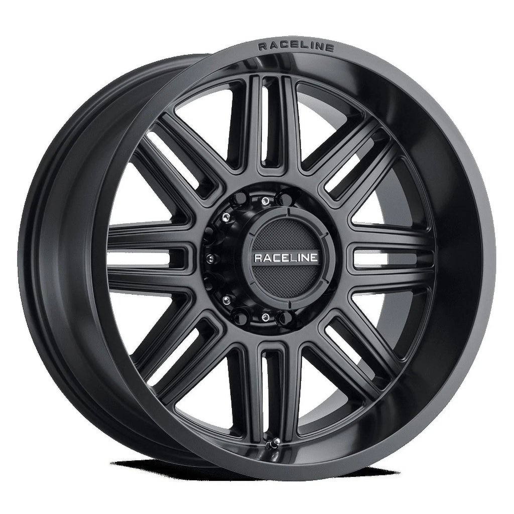 Raceline 948B-SizePLIT 16" Cast Aluminum Wheel, SizePLIT SizeATIN BLACK 16X8 5X114.3 0mm