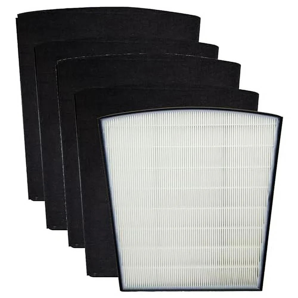 Filter-Monster - H-HF800-VP Replacement HEPA/ Pre-Filter Value Pack for Hunter HP800 Air Purifier Sizeeries - 4 Pre-Filters and 1 True HEPA Filter