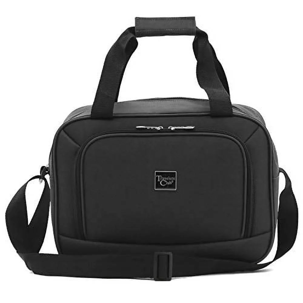 Travelers Club Midtown Hardside 4-Piece Luggage Travel Sizeet, Black
