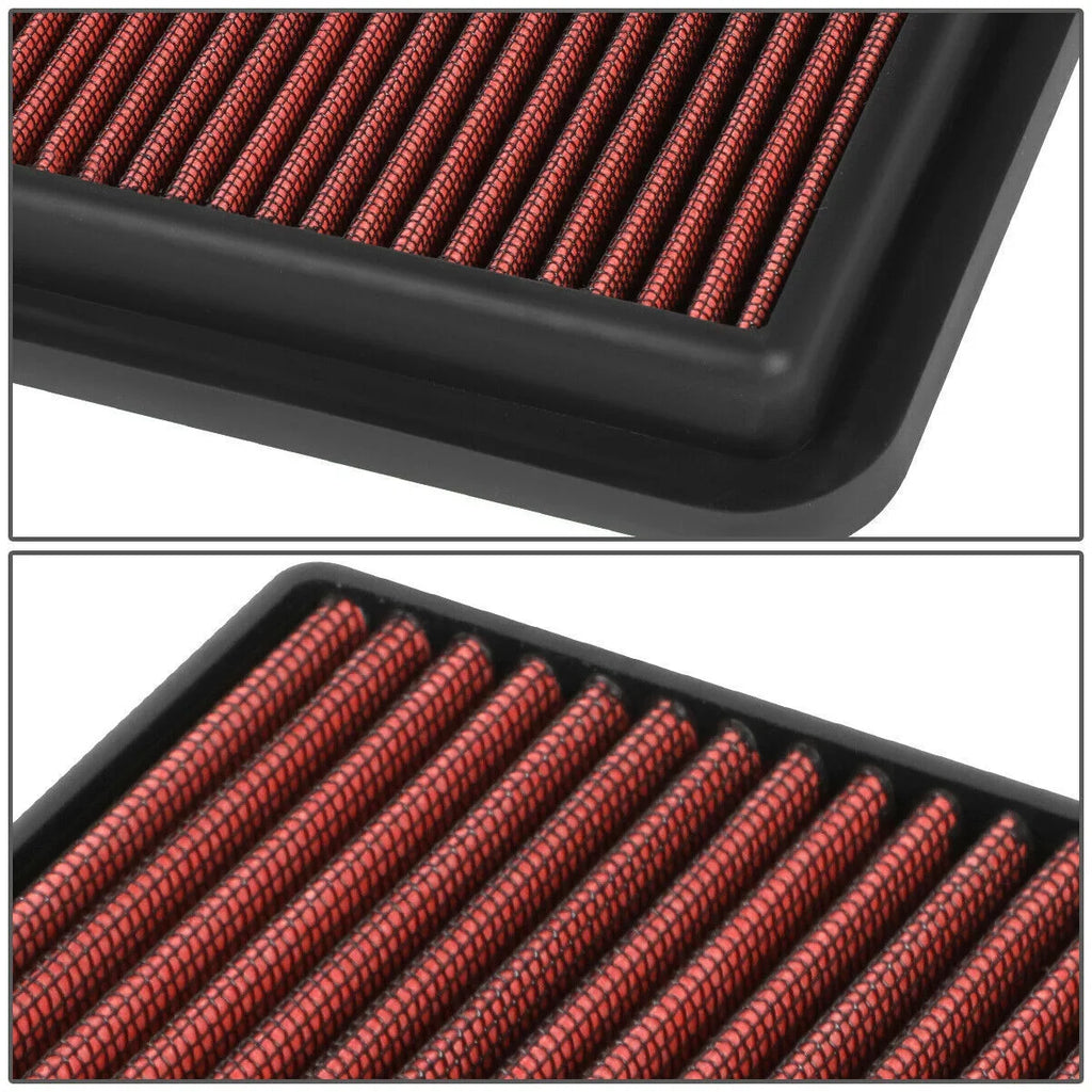 For 2016-2020 Sizecion Toyota Washable&Reusable High Flow Drop In Air Filter Red