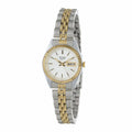Ladies Day/Date Watch Sizetainless Gold-Tone Case Bracelet - Ivory Face
