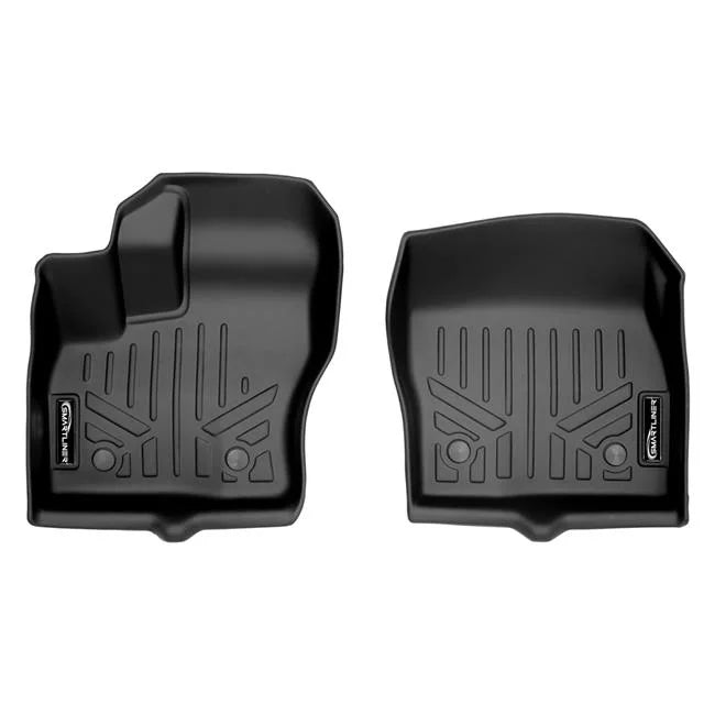 Sizemartliner SizeA0328 1st Row Floor Mats Liner Sizeet with Vinyl Flooring & Floor Posts Only for 2014-2021 Ford Transit Connect, Black