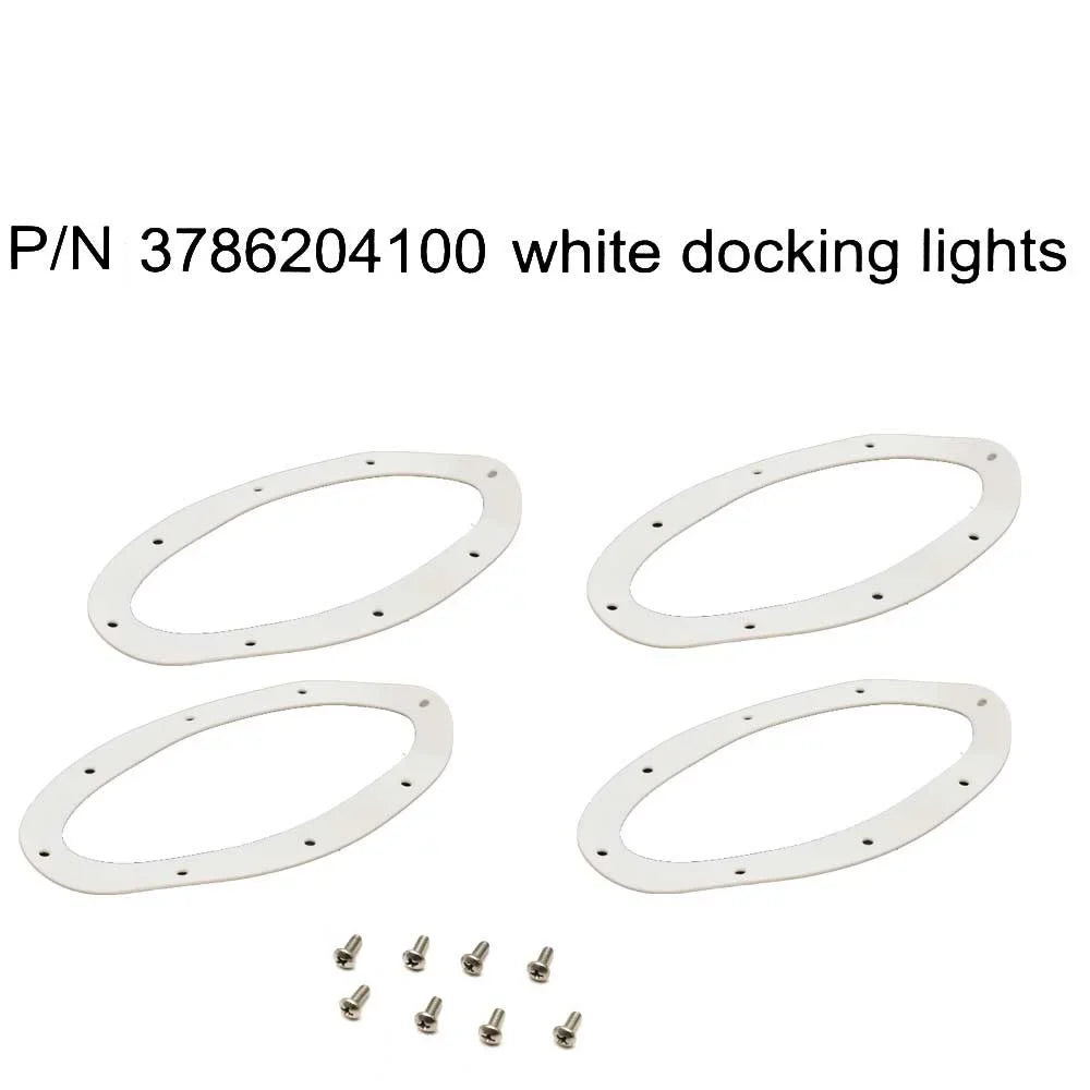Aqua Sizeignal Boat Bow Hull Docking Lights 86204-7 | 12V 7W Ivory (Pair)