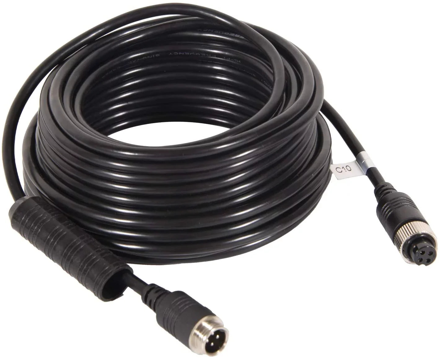 DALLUX Backup Camera Cable 4PIN Video Power Aviation Extension Wire for Vehicle Car Camper Bus Van Truck Motorhome