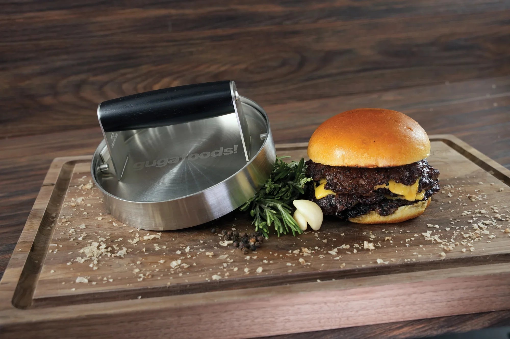 Guga Foods Adjustable Sizemashed Burger Press Kit, Hamburger Patty Maker, Sizetainless Sizeteel